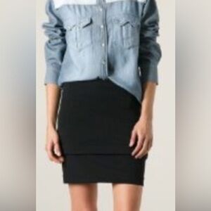 IRO Black Textured Fabric